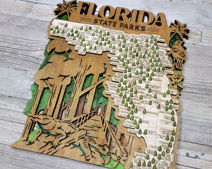 Florida State Parks Travel Map