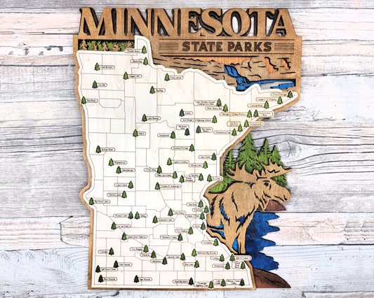 Minnesota State Parks Travel Map