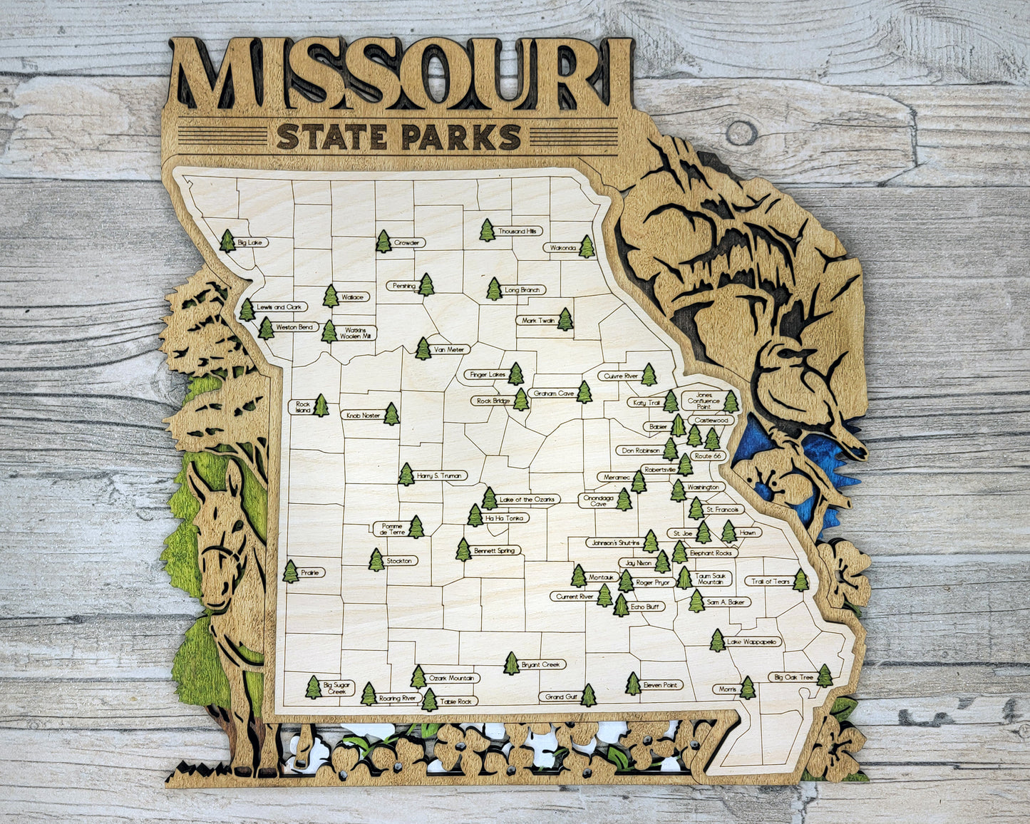 Missouri State Parks Travel Map