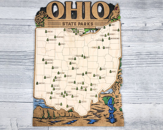 Ohio State Parks Travel Map