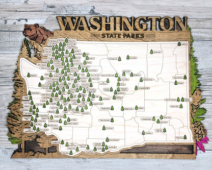 Washington State Parks Travel Map