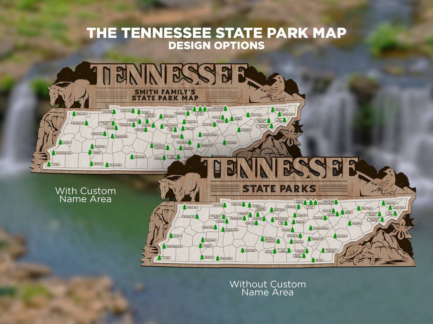 Tennessee State Parks Travel Map