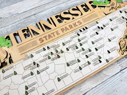 Tennessee State Parks Travel Map