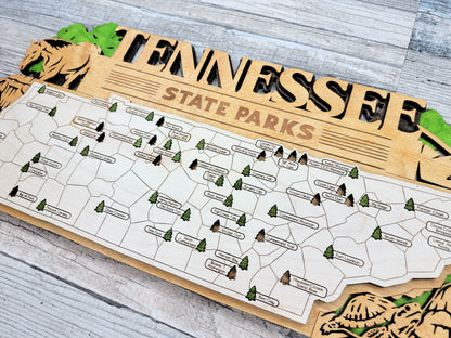 Tennessee State Parks Travel Map