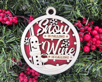 Wine Themed Funny Ornaments